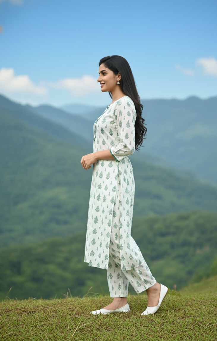 Ever Green SUMMER LINEN 2 PIECE(Plant) (92)