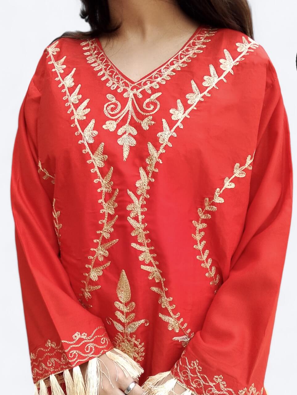 Classic Handmade Embroidered Shirt & Trouser Set