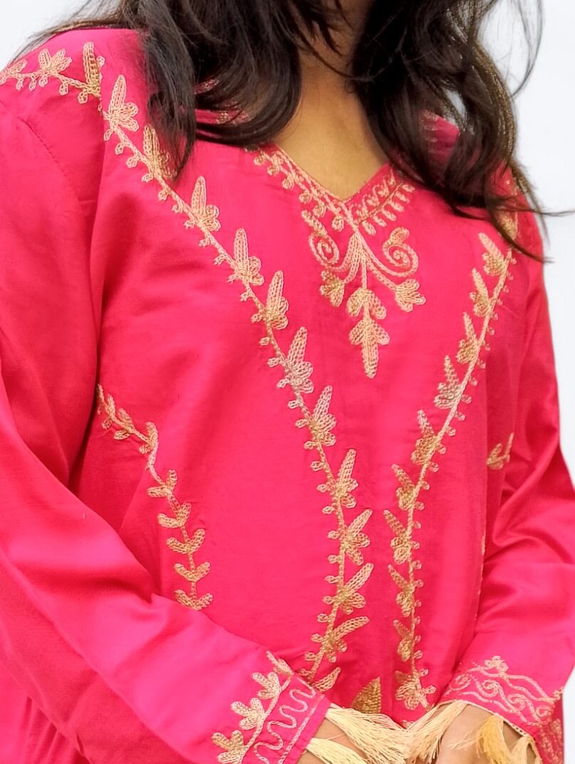 Classic Handmade Embroidered Shirt & Trouser Set