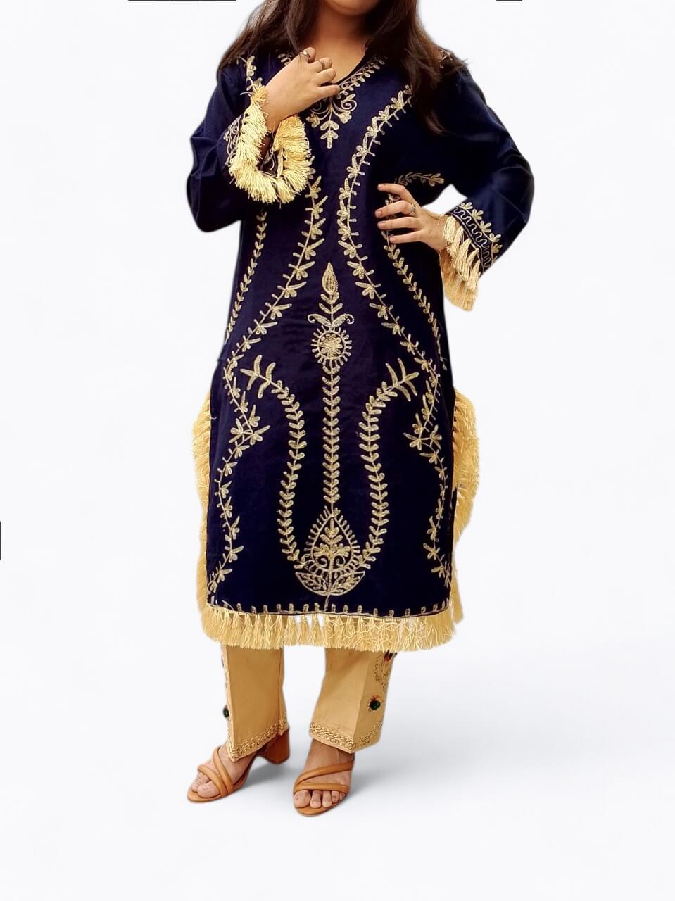 Classic Handmade Embroidered Shirt & Trouser Set