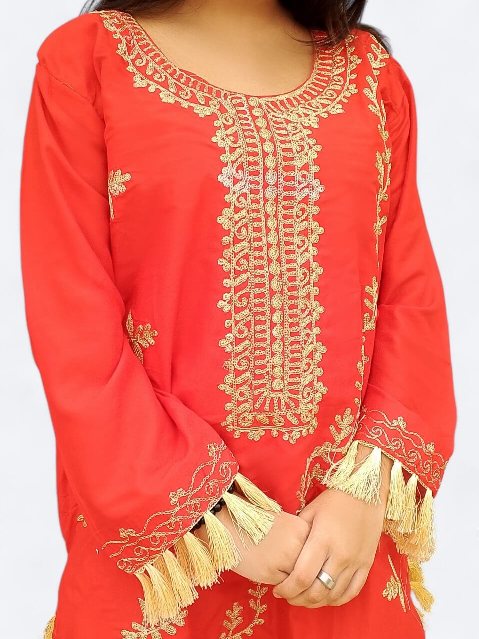 Premium Black Embroidered Shirt & Trouser Set for Women