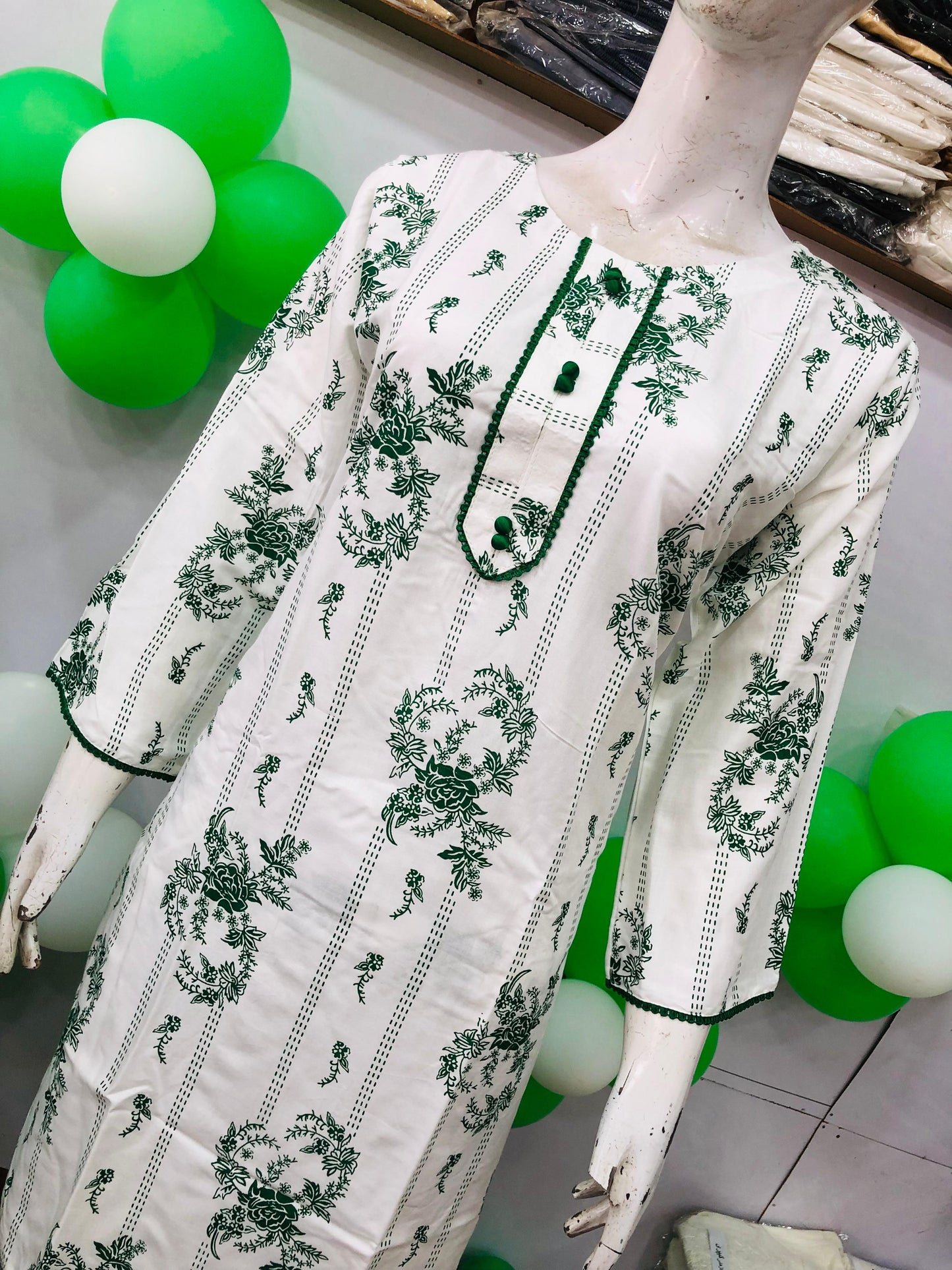 Ever Green SUMMER LINEN 2 PIECE  ( Kali Flower )