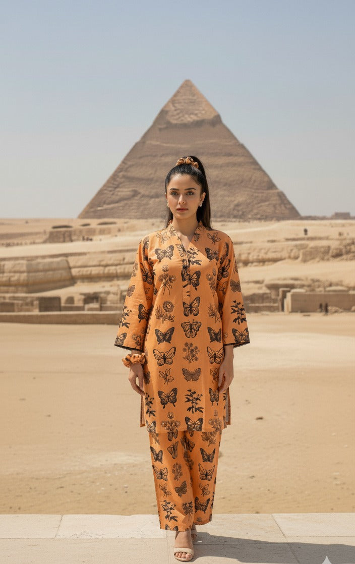 Arabic Lawn 2 Piece Eid Collection for Women – Ready to Wear Shirt & Trouser | Whatsapp 03210643366