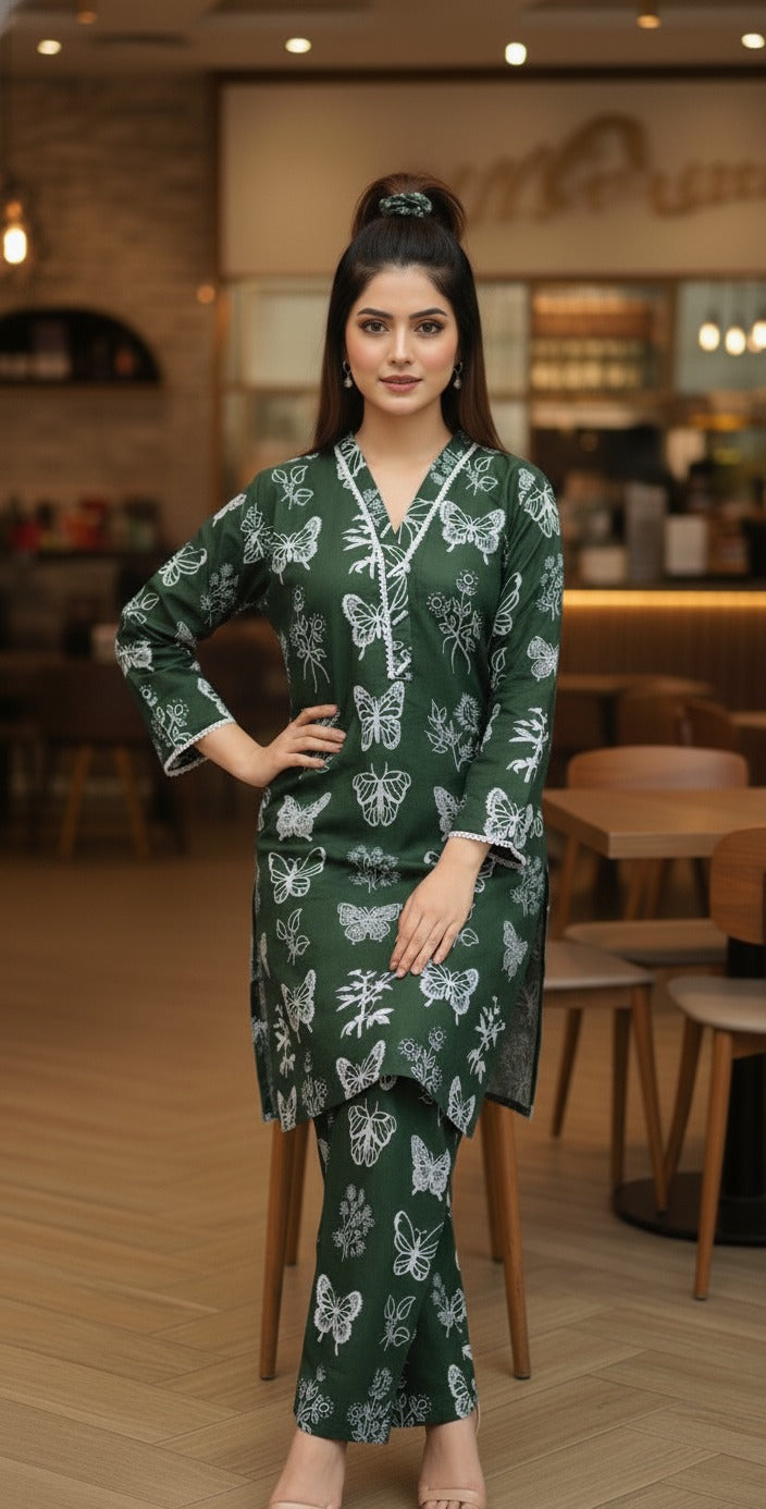 Arabic Lawn 2 Piece Eid Collection for Women – Ready to Wear Shirt & Trouser | Whatsapp 03210643366